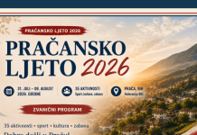 Program za večeras: Zatvaranje manifestacije „Pračansko ljeto 2026.“